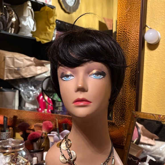 Beauty Forever Other - Elegant Black Wig for Women Genuine Human Hair